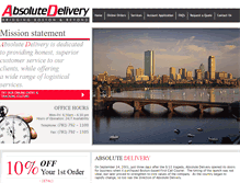 Tablet Screenshot of absolutedelivery.com